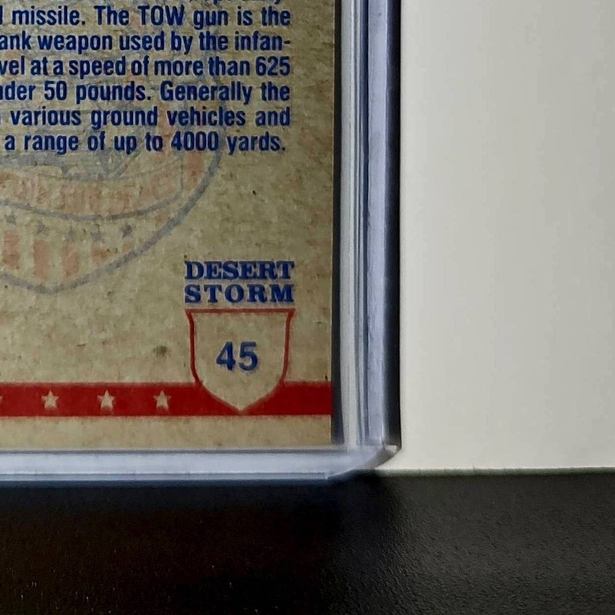 TOW Anti-Tank Weapon 1991 Topps Desert Storm #45 Card
