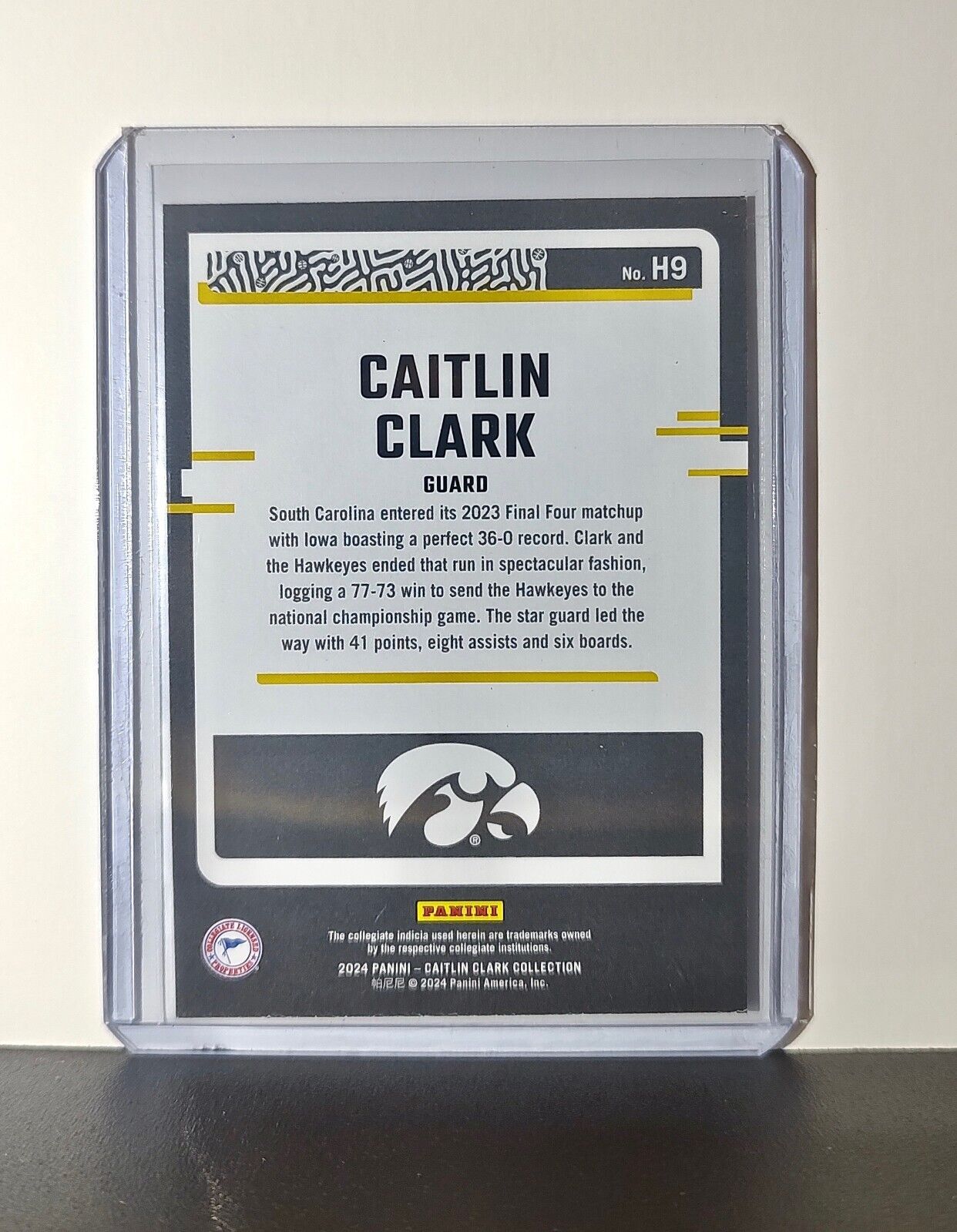 2024 Caitlin Clark Panini Donruss #H9 Highlights Basketball Card Iowa Hawkeyes