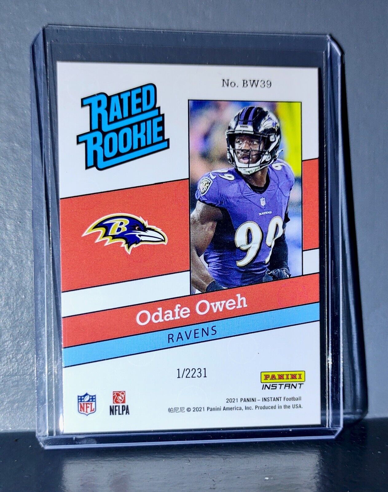 Odafe Oweh 2021 Panini NFL Rated Rookie Retro #39 Rookie Card 1/2231