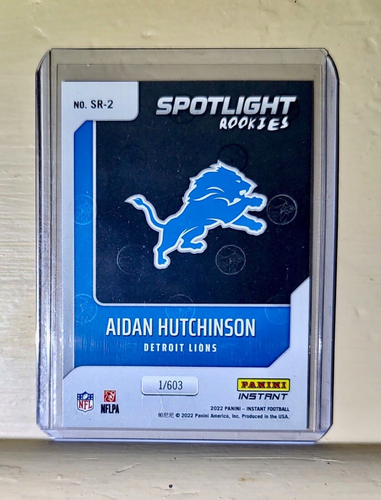 Aidan Hutchinson 2022 NFL Panini #2 Spotlight Rookie Football Card 1/603