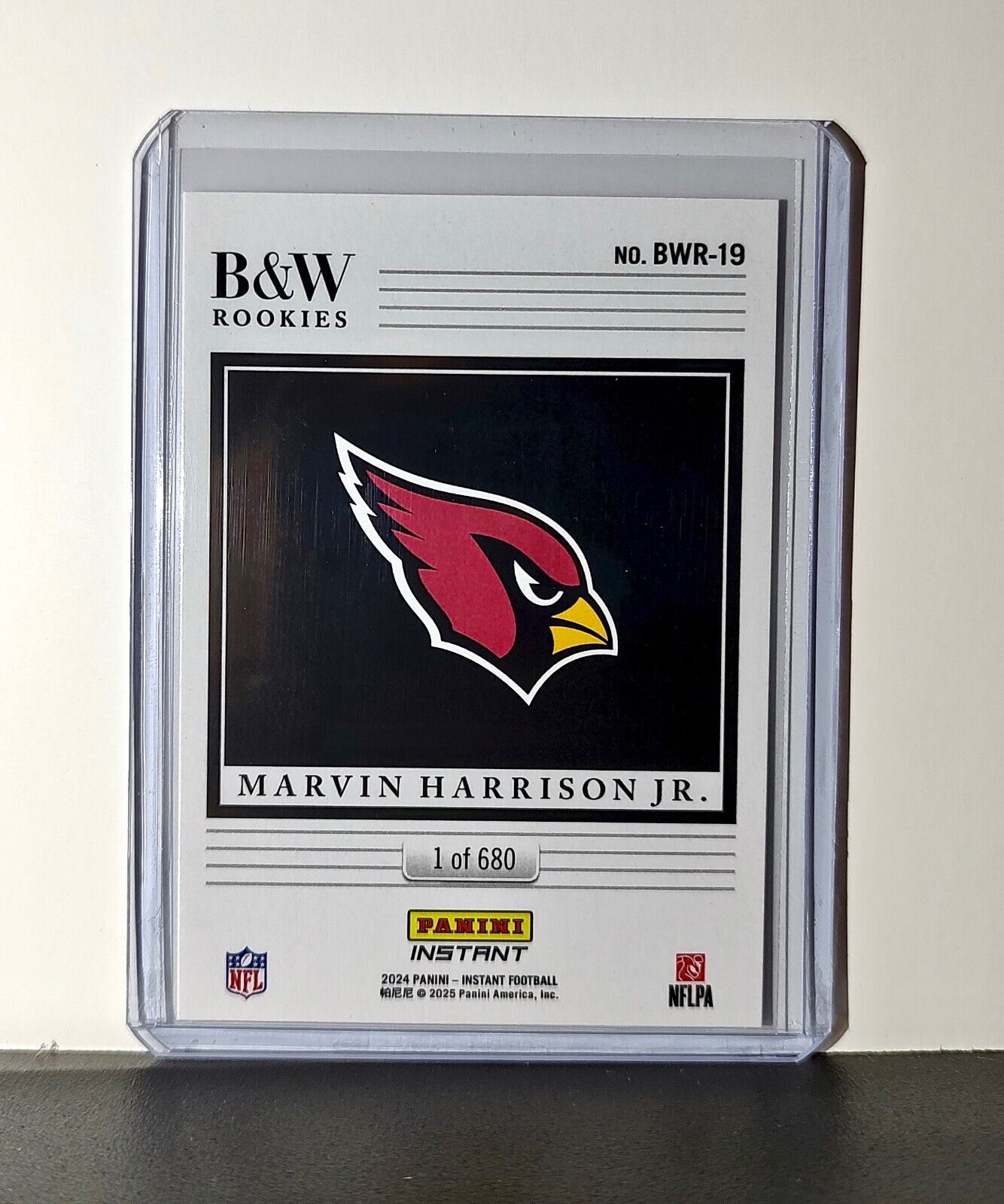 Marvin Harrison Jr. 2024 Panini NFL #19 Black & White Rookies Cardinals 1 of 680