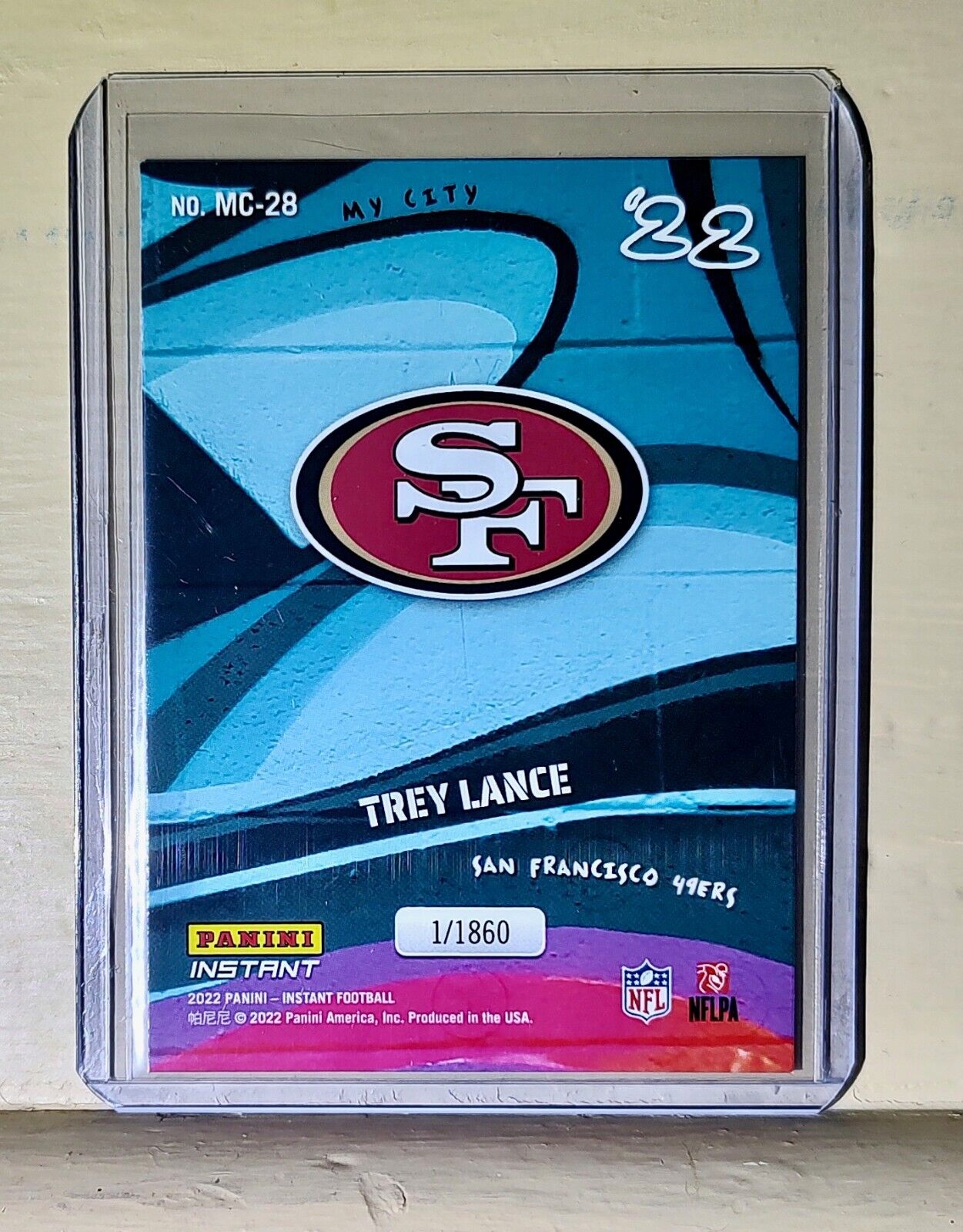 Trey Lance 2022 Panini NFL MyCity #28 Football Card 1/1860