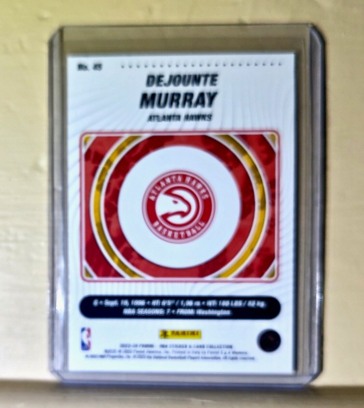 2023-24 Dejounte Murray Panini NBA Basketball #45 Silver Foil Card Atlanta Hawks