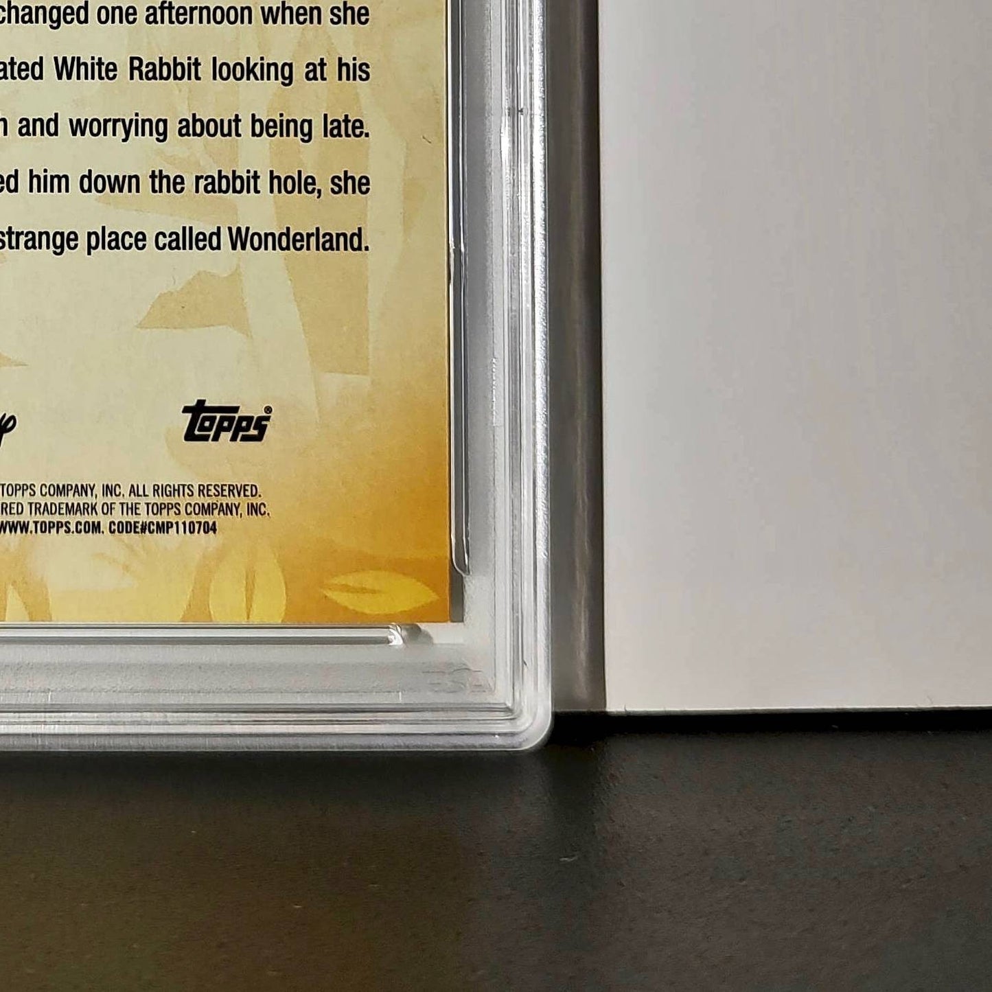 White Rabbit 2025 Topps Disney #FF-7 Furry Friends Card PSA 10 Gem