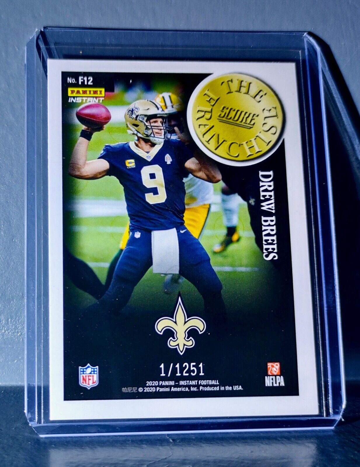 Drew Brees 2020 Panini NFL Instant Score The Franchise #12 Card 1/1251