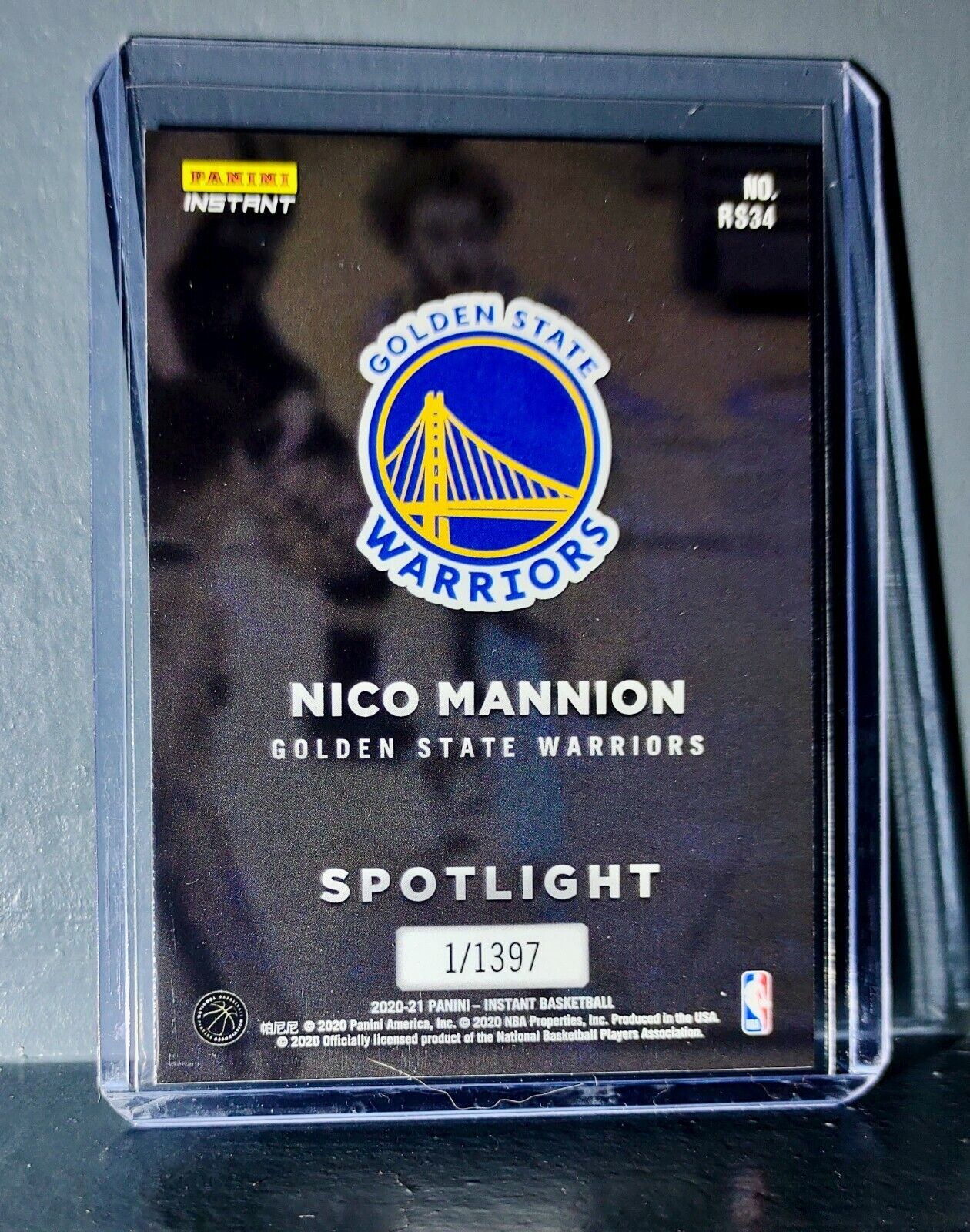 Nico Mannion Rookie Spotlight 2020-21 Panini NBA #34 Basketball Card 1 of 1397