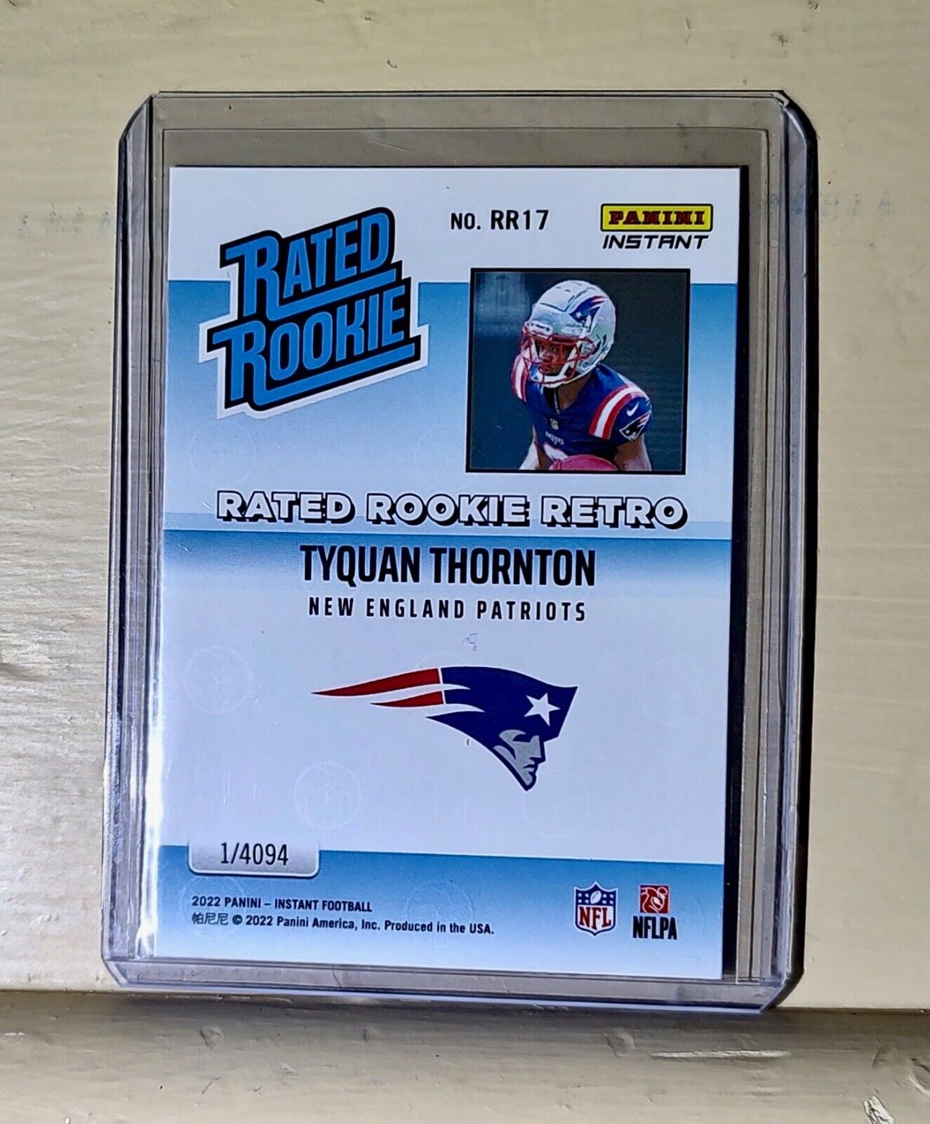 Tyquan Thornton 2022 NFL Panini #17 Rated Rookie Retro Football Card 1/4094