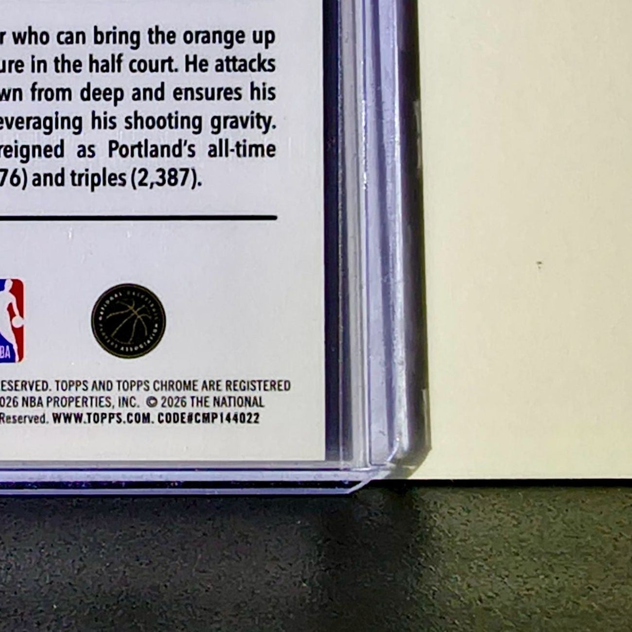 Damian Lillard 2025-26 NBA Topps Chrome Update RayWave Refractor #46 Card