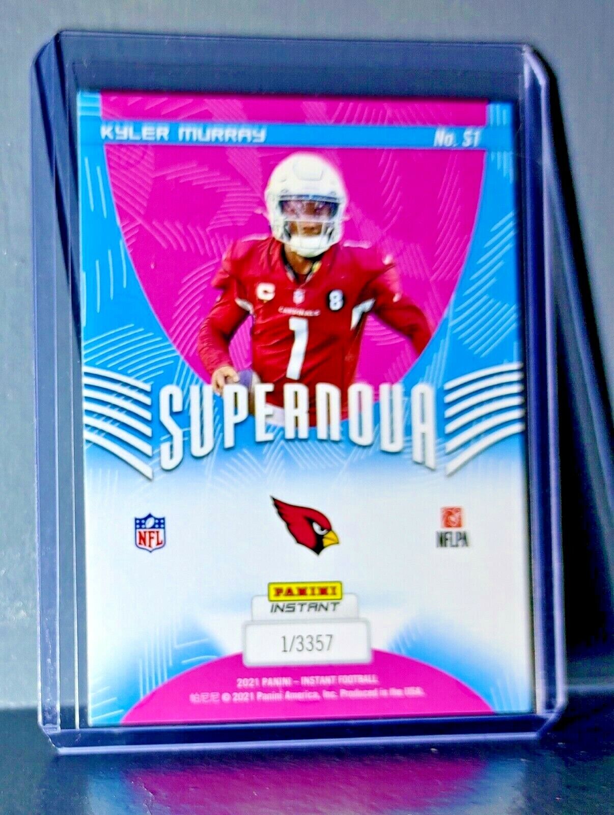 Kyler Murray 2021 Panini NFL Instant Supernova #1 Football Card 1 of 3357