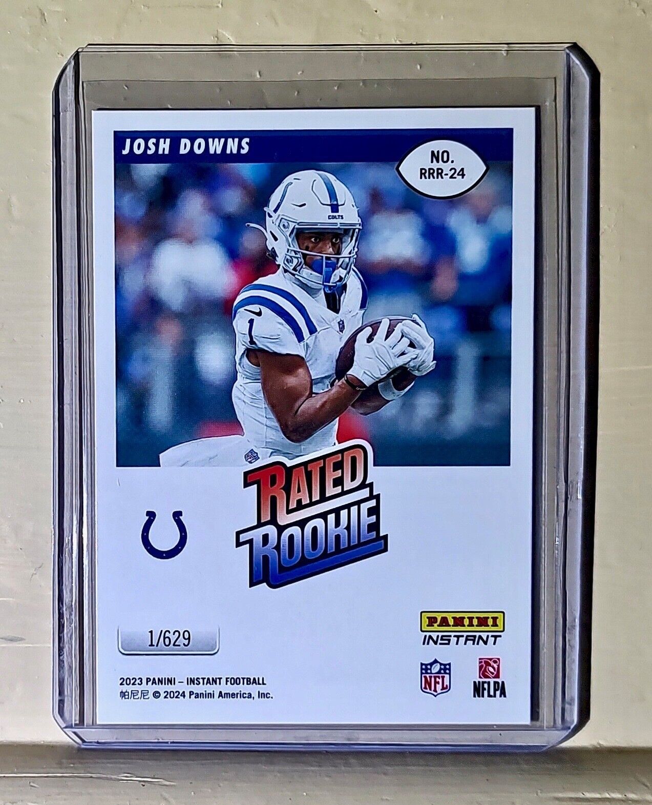 Josh Downs 2023 Panini NFL Rated Rookie Retro #24 Card Indianapolis Colts 1/629