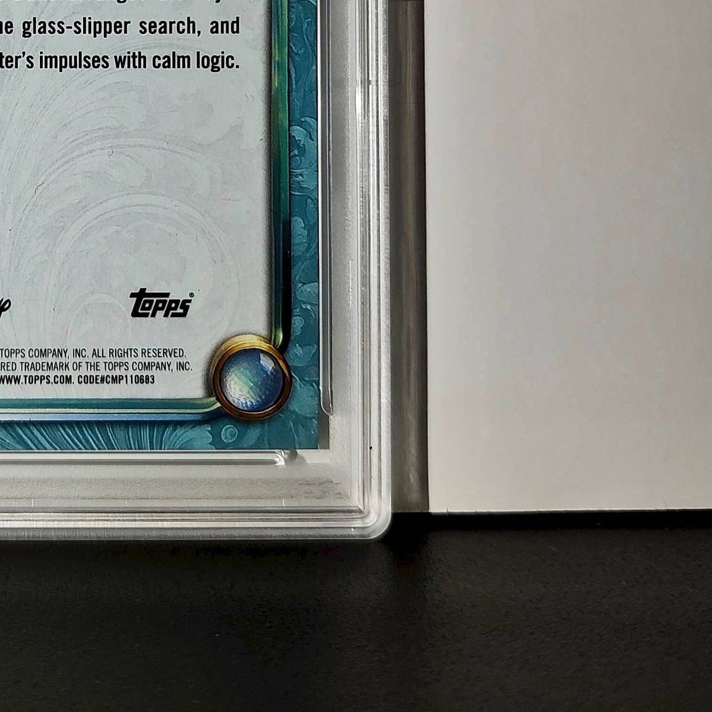 The Grand Duke 2025 Topps Disney Wonder #113 Diamond Card Cinderella PSA 9