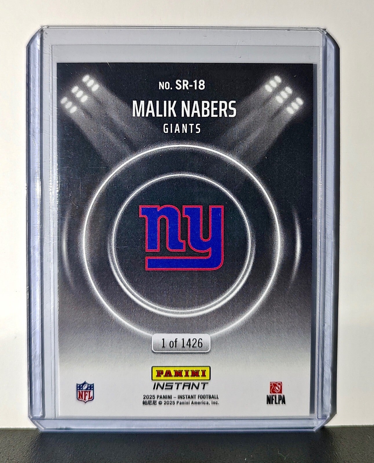 Malik Nabers Rookie 2024 Panini Spotlight Rookies NFL #18 Card Giants 1 of 1426