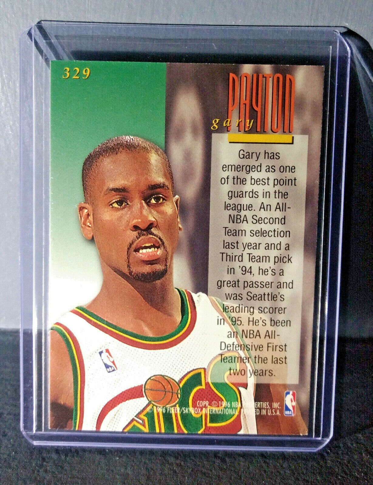 1995-96 Gary Payton #329 Ultra Encore Basketball Card