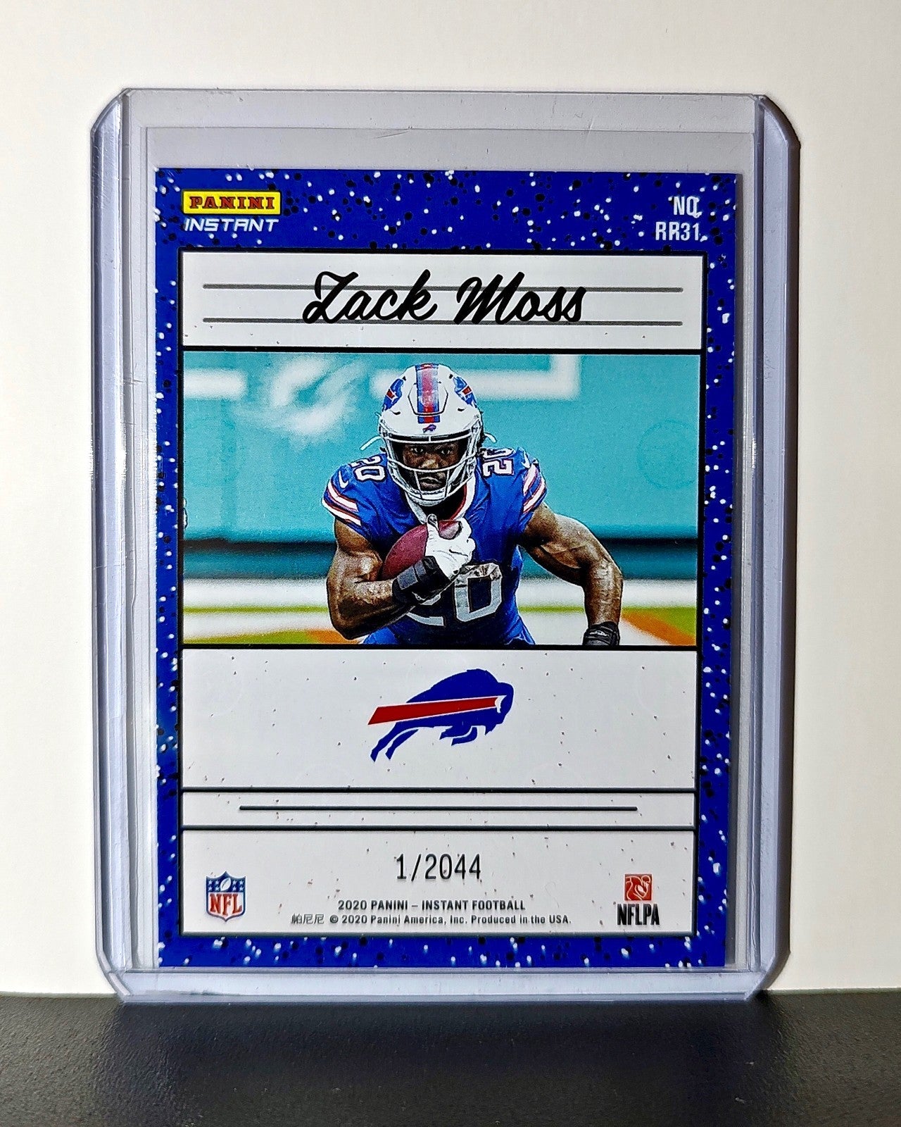Zack Moss Rookie 2020 Panini NFL #31 Rated Rookie Card Buffalo Bills