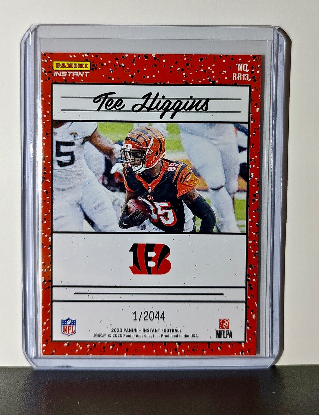 Tee Higgins Rookie 2020 Panini NFL #13 Rated Rookie Card Cincinnati Bengals