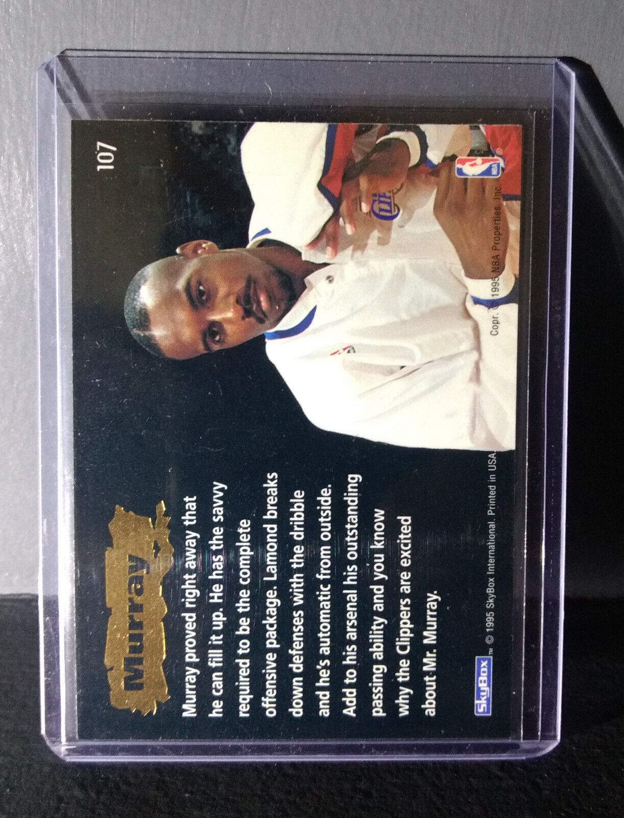 1994-95 Lamond Murray Skybox Emotion #107 Rookie Basketball Card