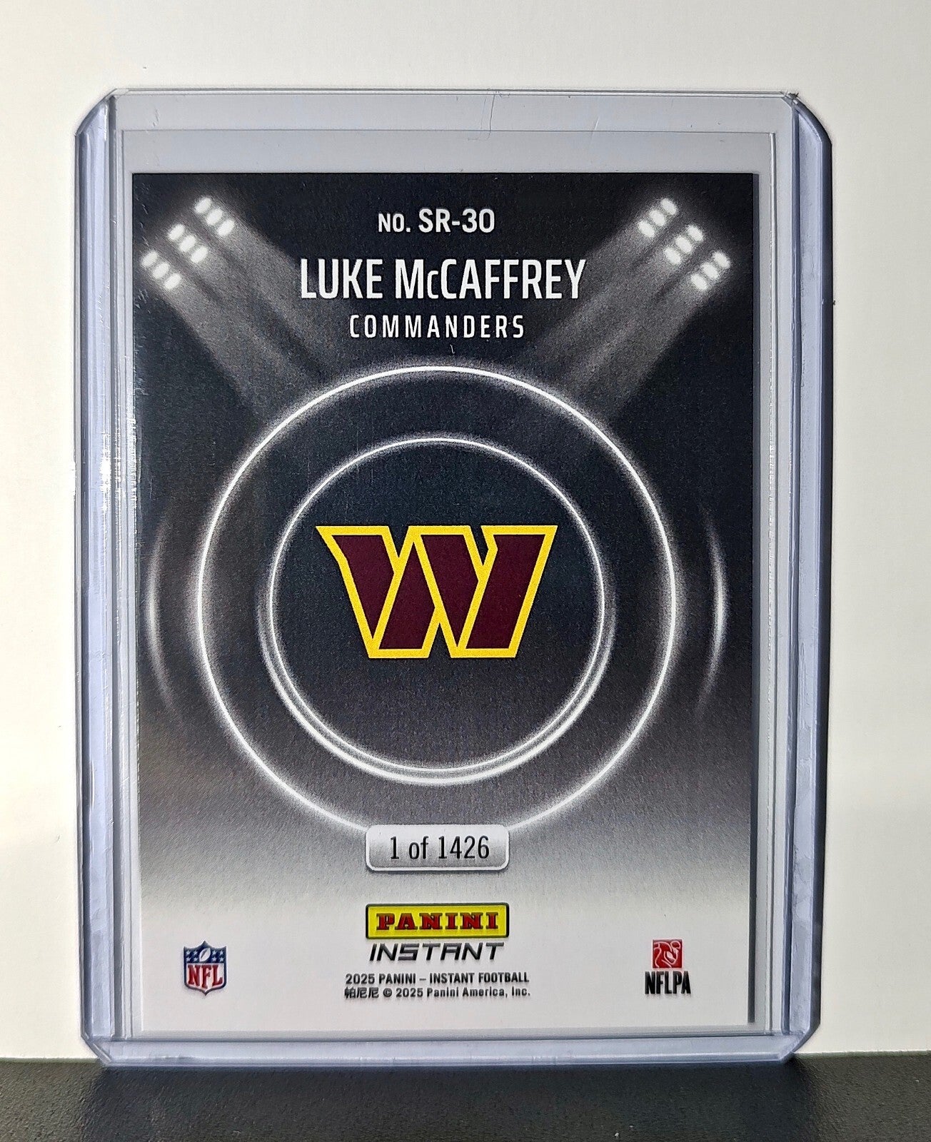 Luke McCaffrey Rookie 2024 Panini Spotlight Rookies NFL 30 Commanders 1 of 1426