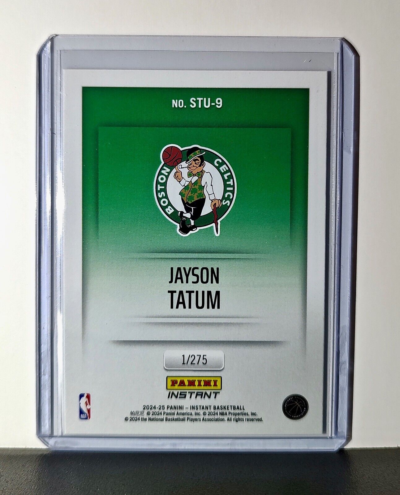 Jayson Tatum 2024-25 Panini NBA Studio #9 Card Boston Celtics 1/275