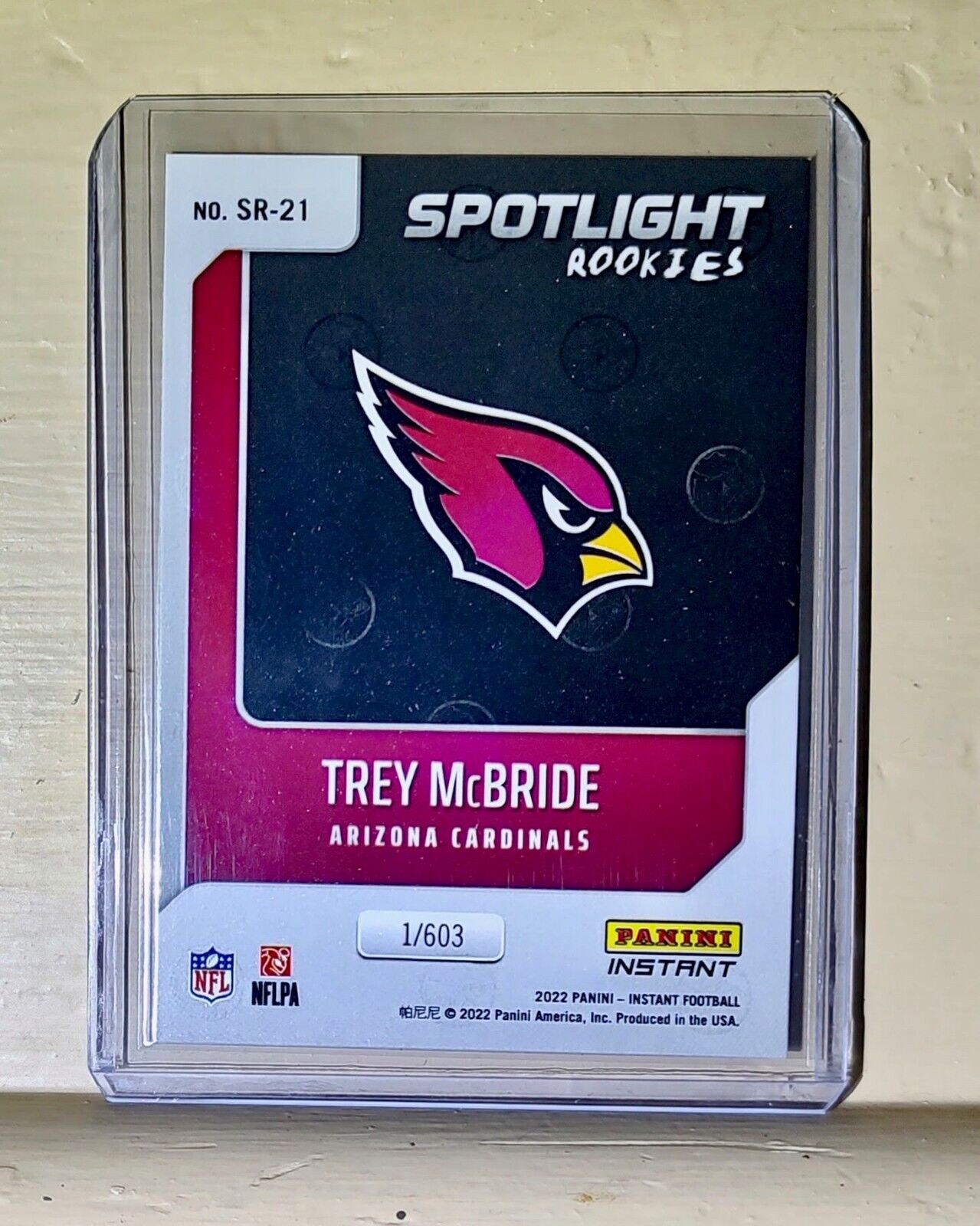 Trey McBride 2022 NFL Panini #21 Spotlight Rookie Football Card 1/603