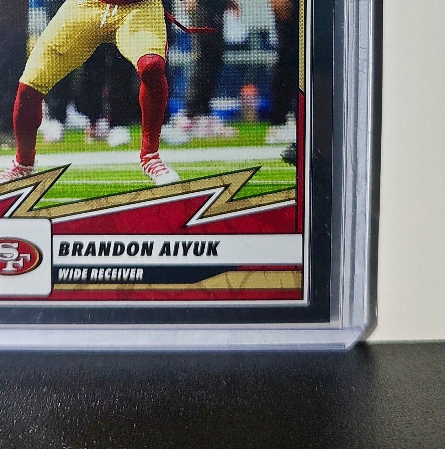 Brandon Aiyuk 2025 Panini NFL #12 Foil Sticker Card San Francisco 49ers