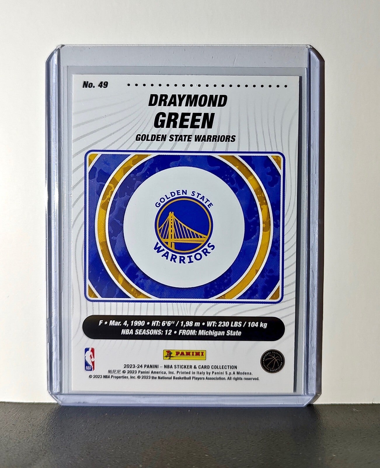 Draymond Green 2023-24 Panini NBA #49 Sticker Card Golden State Warriors