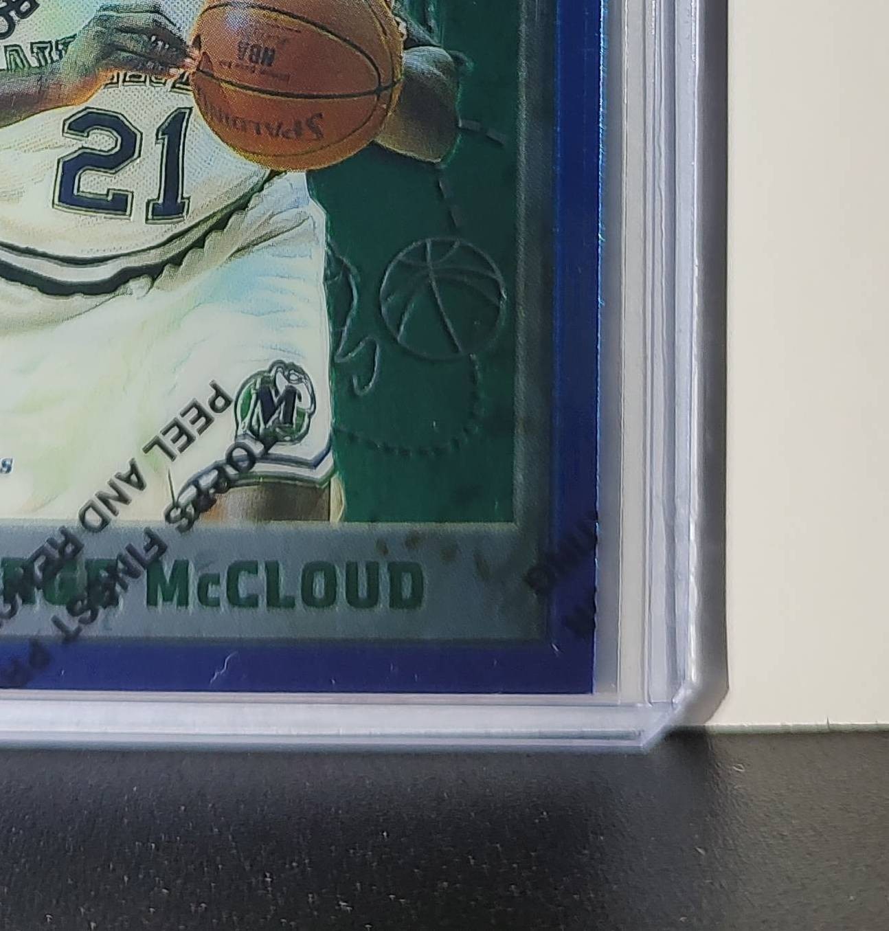 George McCloud 1995-96 Topps Finest NBA #201 Card Mavericks
