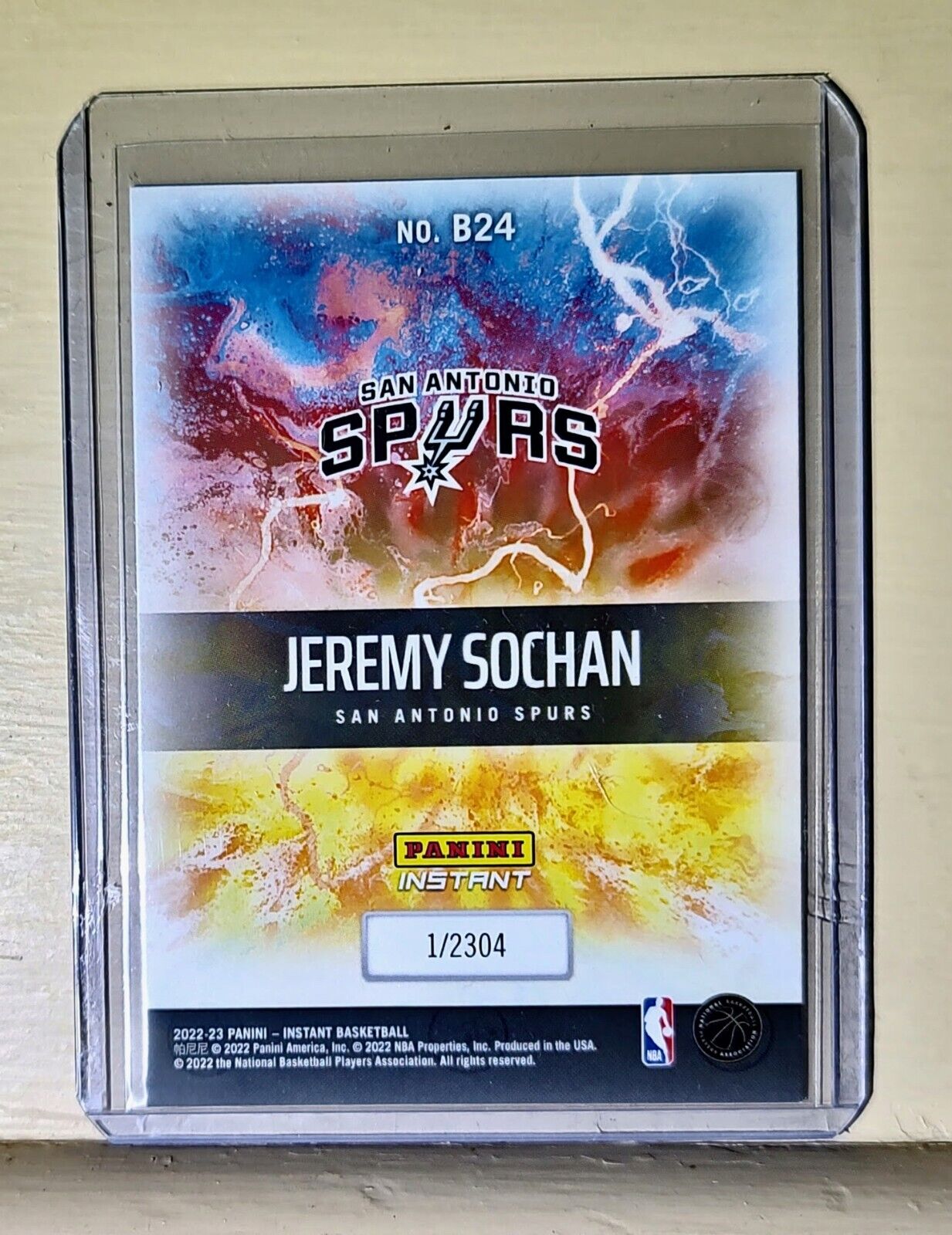 Jeremy Sochan 2022-23 Panini NBA Breakaway #24 Rookie Basketball Card 1/2304