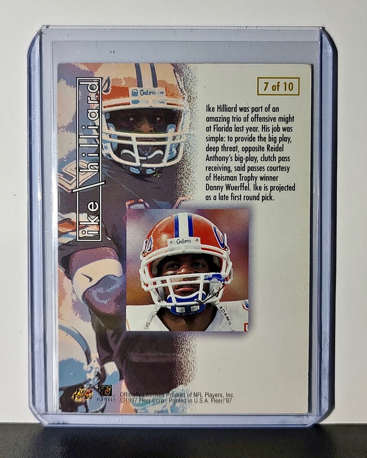 Ike Hilliard 1997 Fleer Prospects NFL #7 Card New York Giants