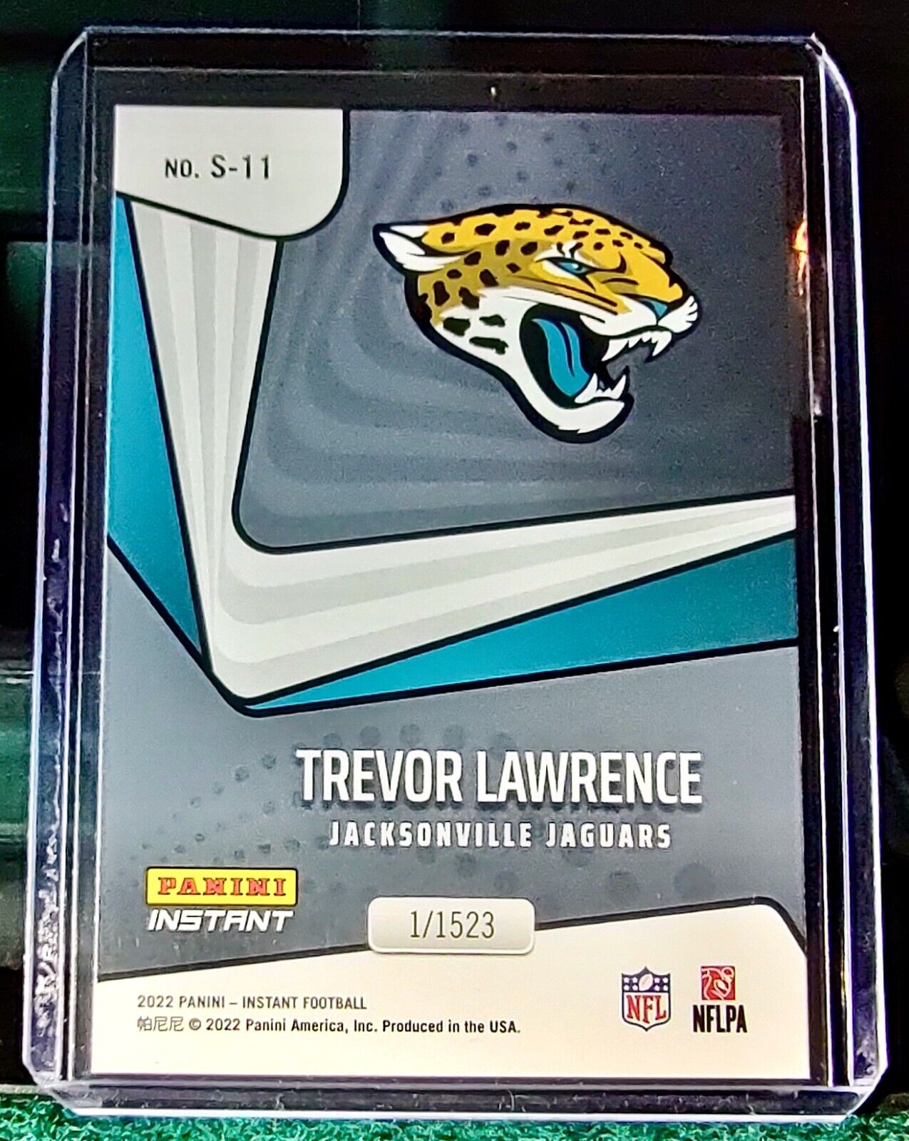 Trevor Lawrence 2022 Panini NFL Instant Supernova #11 Football Card 1/1523