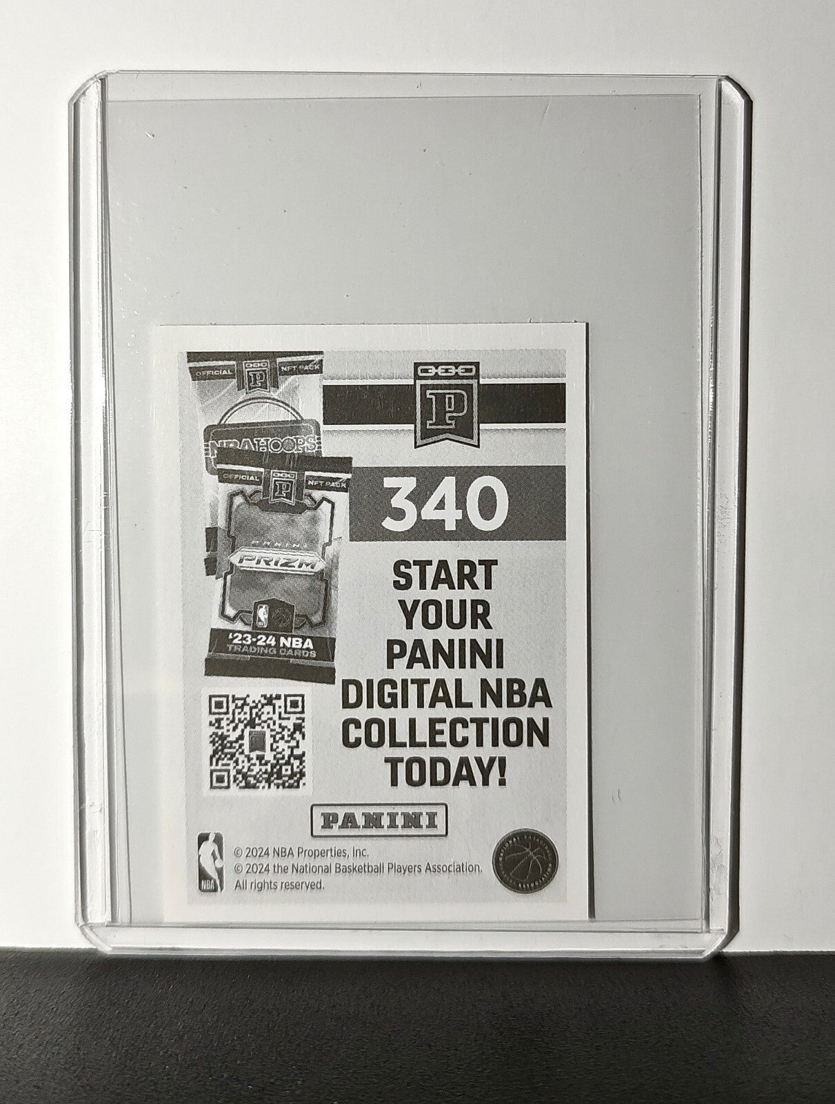 Logo 2024-25 Panini NBA #340 Sticker Card Houston Rockets