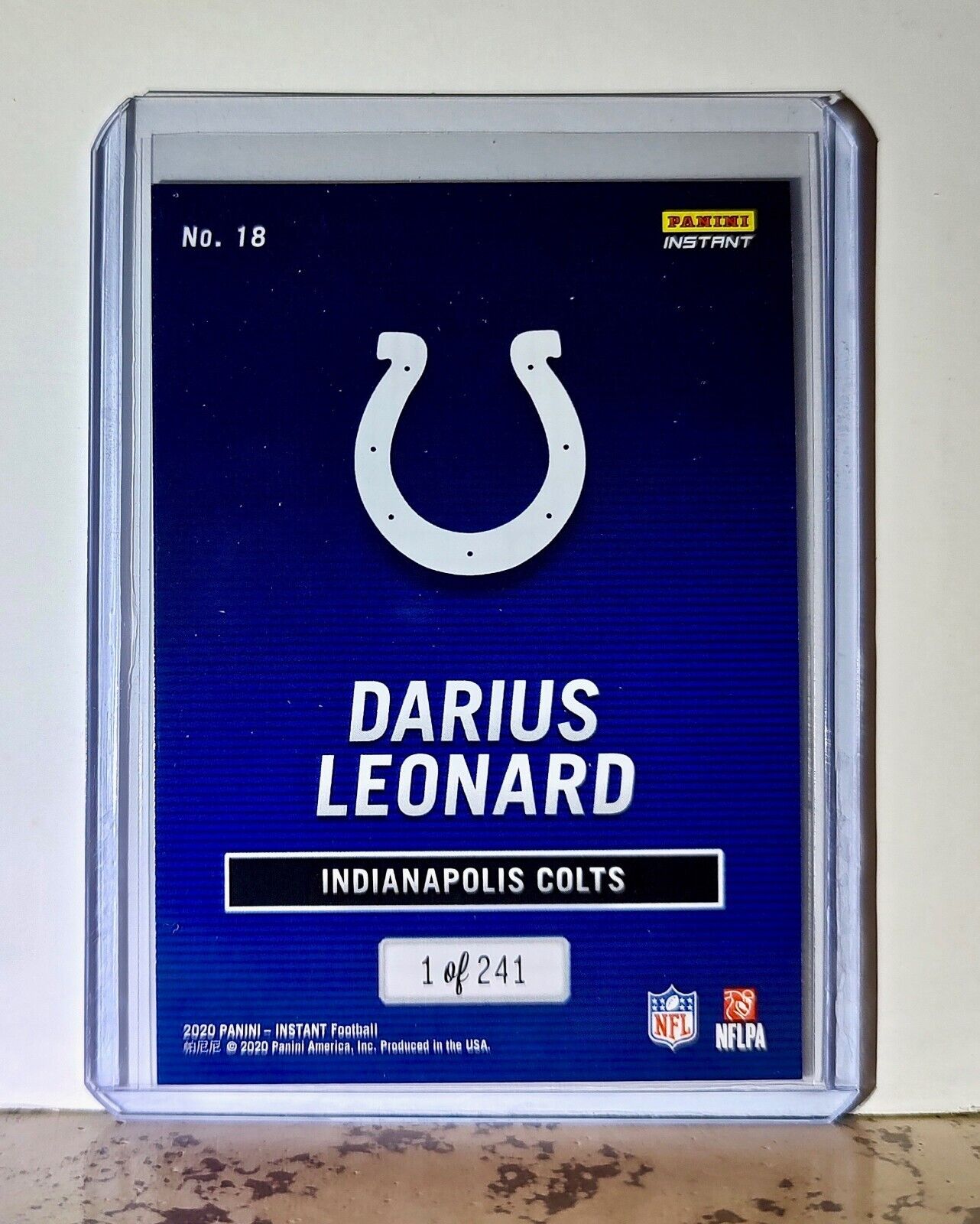 Darius Leonard 2020 Panini All-Pro NFL #18 Card 1/241 Indianapolis Colts