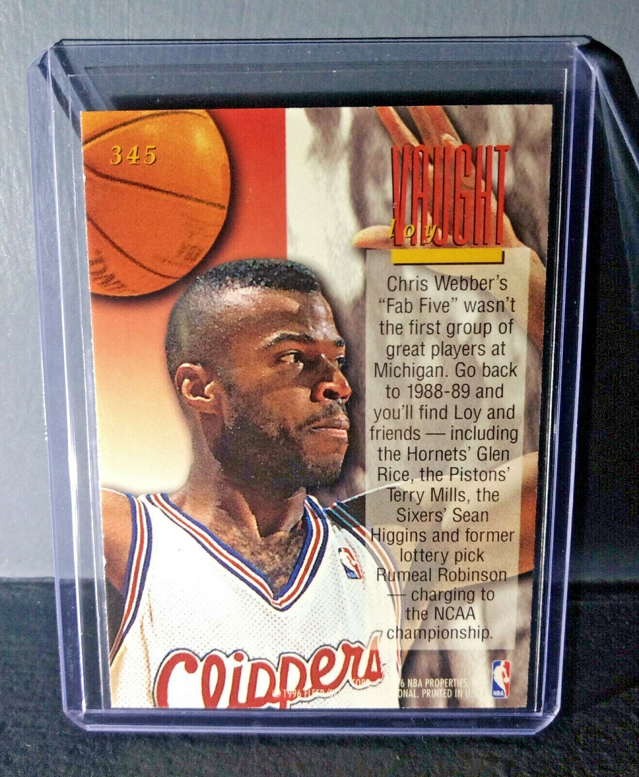 1995-96 Loy Vaught #345 Ultra Encore Basketball Card