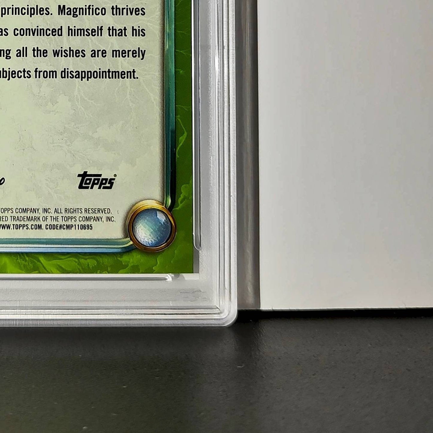 King Magnifico 2025 Topps Disney Wonder #183 Card Wish PSA 8