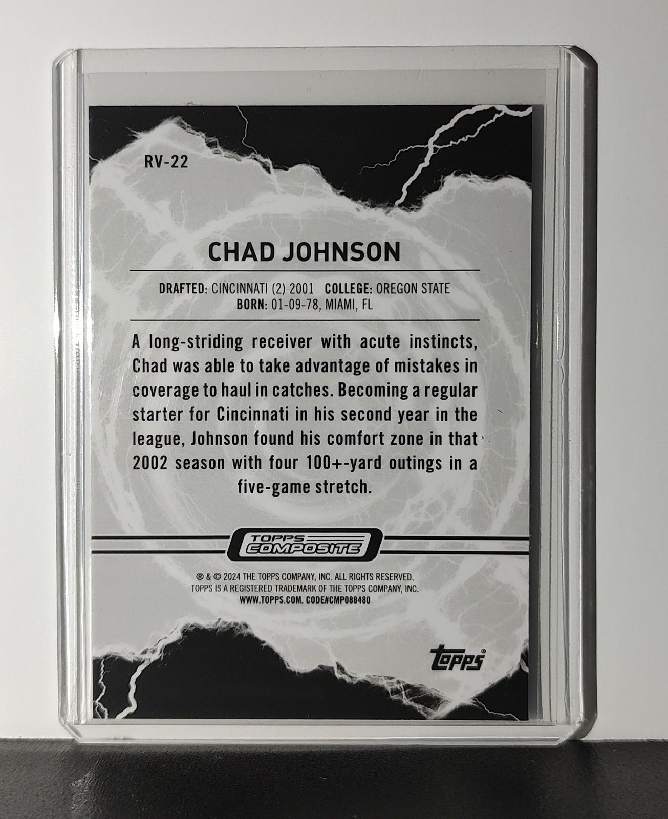 Chad Johnson 2023 Topps Resurgence Voltaic NFL #RV-22 Card Cincinnati Bengals