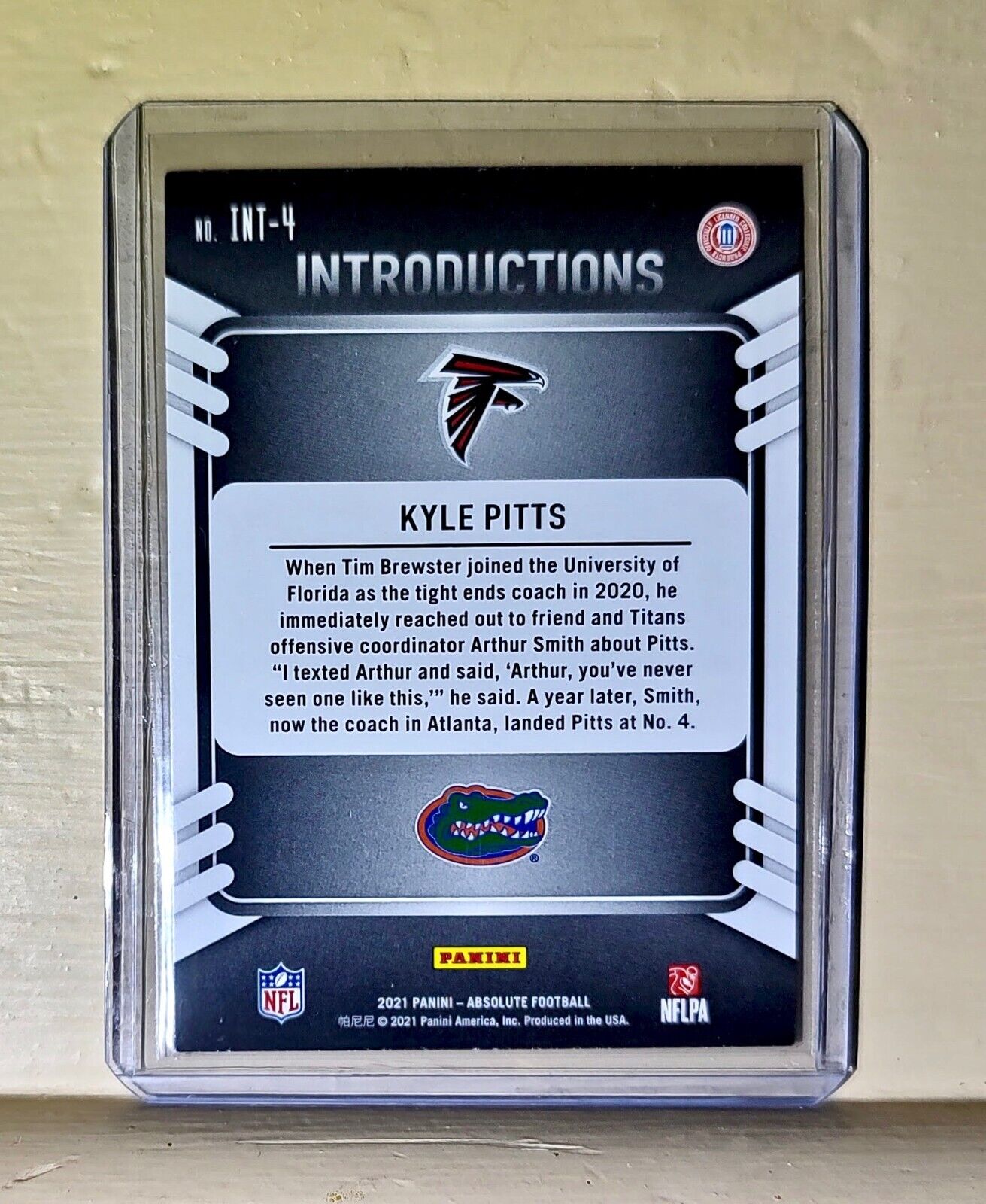 Kyle Pitts 2021 Panini NFL Absolute Introductions #INT-4 Rookie Card Falcons