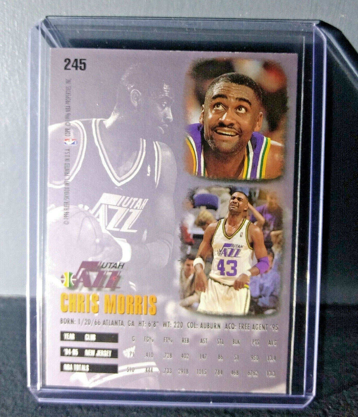 1995-96 Chris Morris #245 Basketball Card