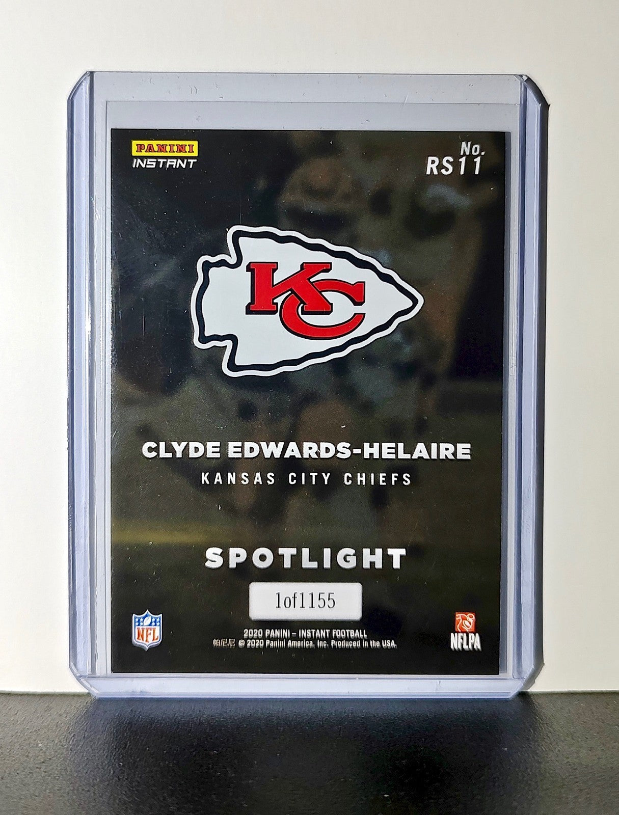Clyde Edwards-Helaire Rookie 2020 Panini NFL #11 Rookie Spotlight Card KC Chiefs