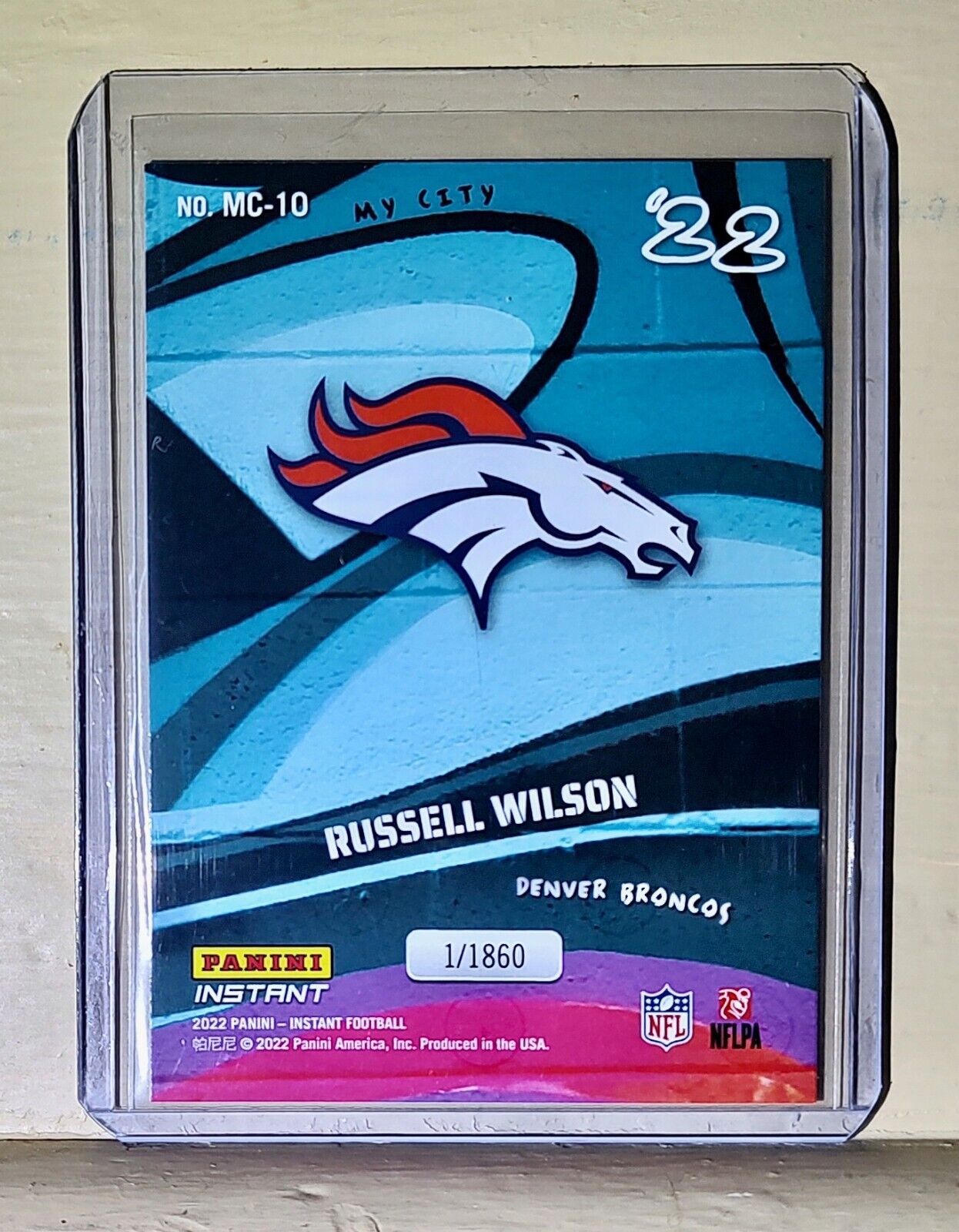 Russell Wilson 2022 Panini NFL MyCity #10 Football Card 1/1860