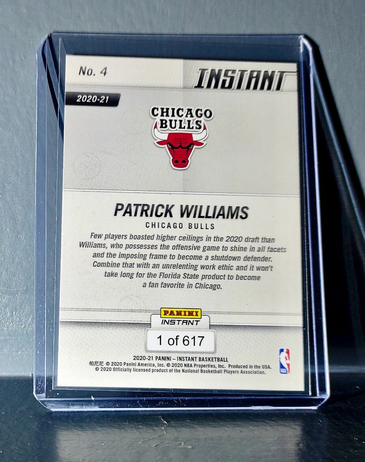 Patrick Williams 2020-21 Panini NBA Tip-Off #4 Basketball Rookie Card 1 of 617