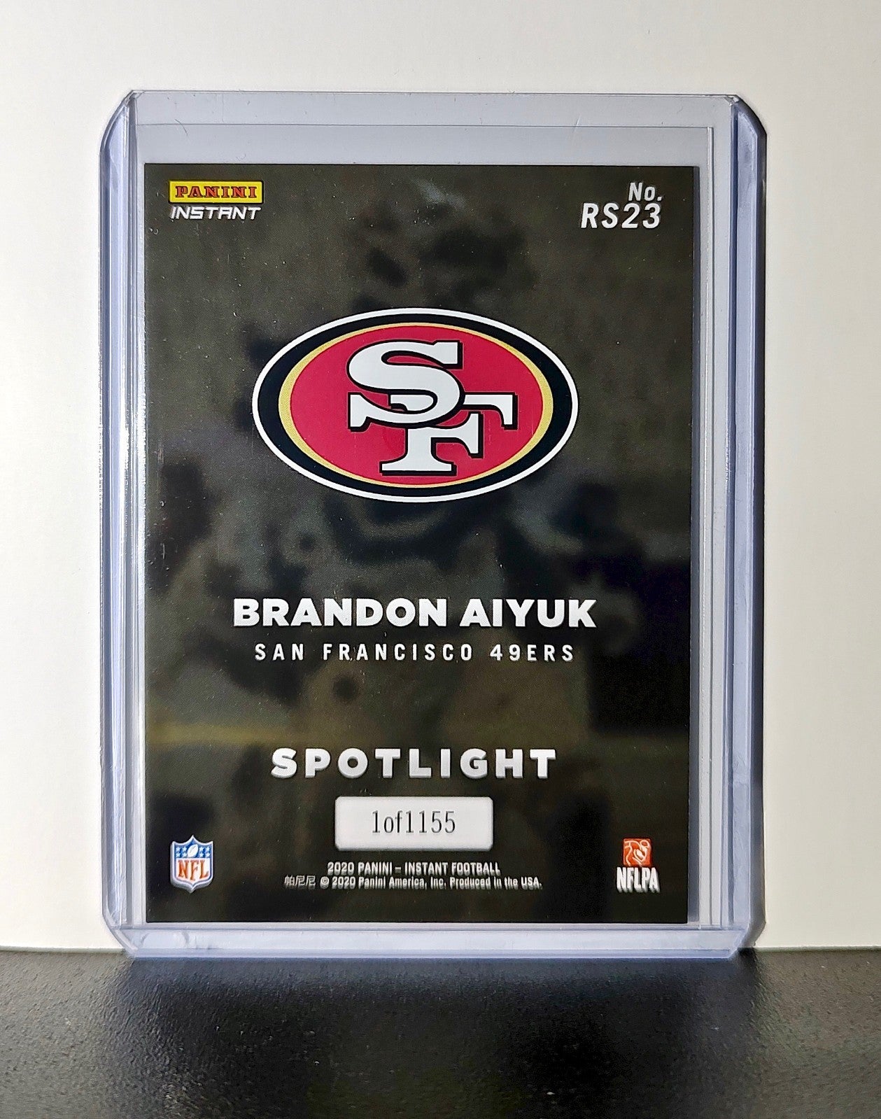 Brandon Aiyuk Rookie 2020 Panini NFL #23 Rookie Spotlight San Francisco 49ers