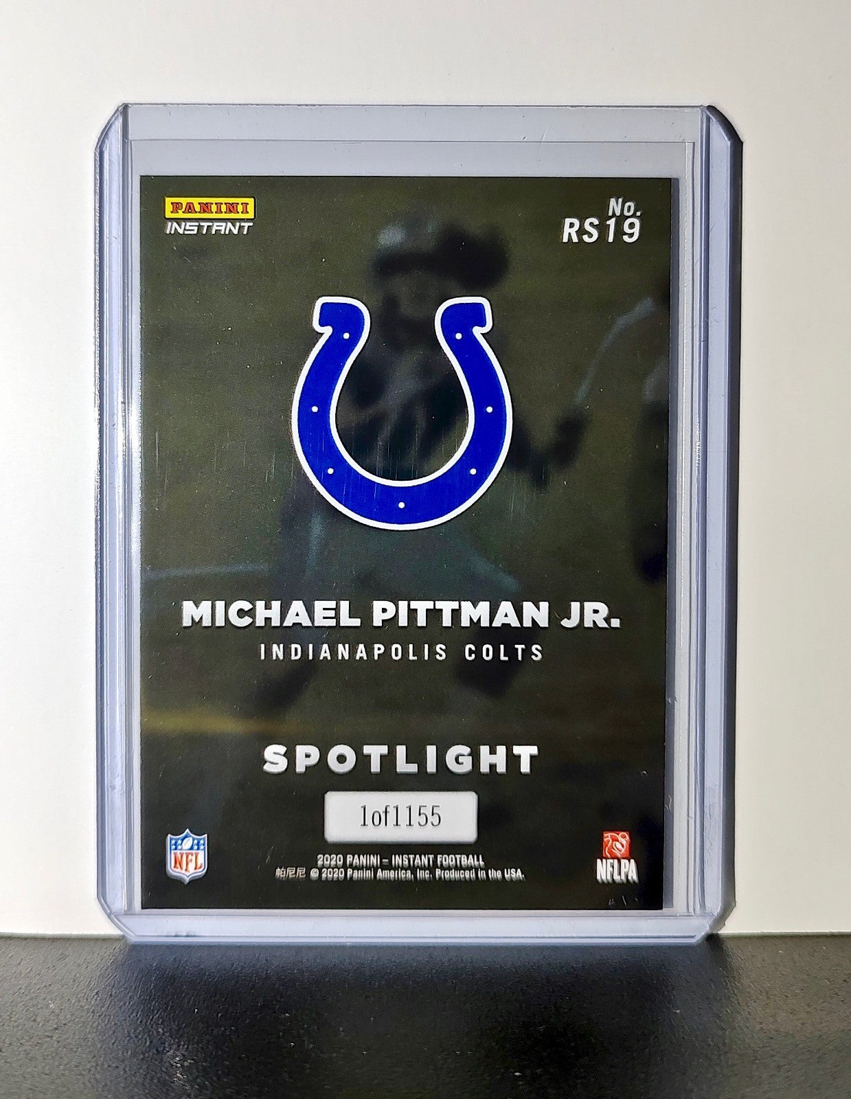 Michael Pittman Jr. Rookie 2020 Panini NFL #19 Rookie Spotlight Card Colts