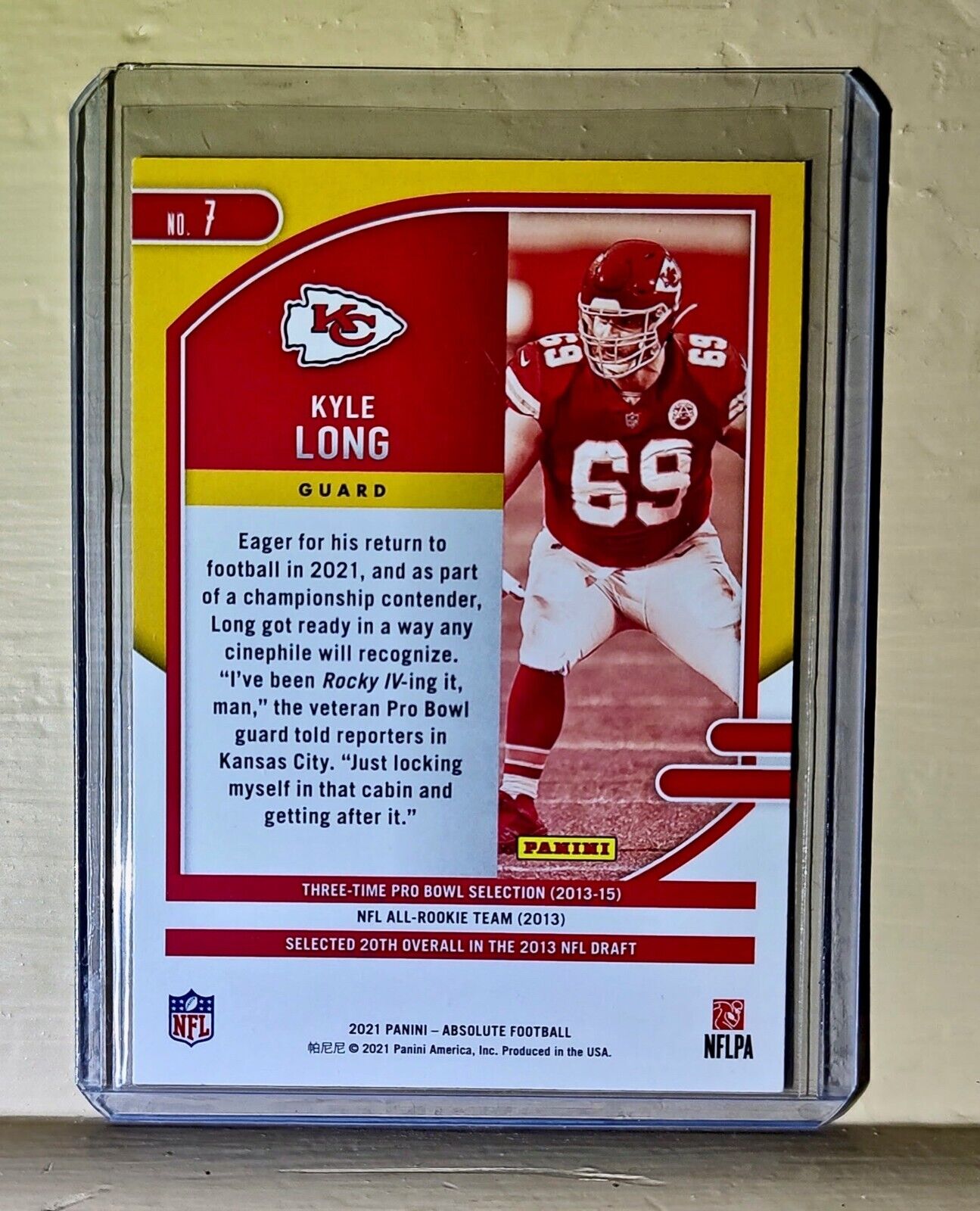 Kyle Long 2021 Panini NFL Absolute Football #7 Card