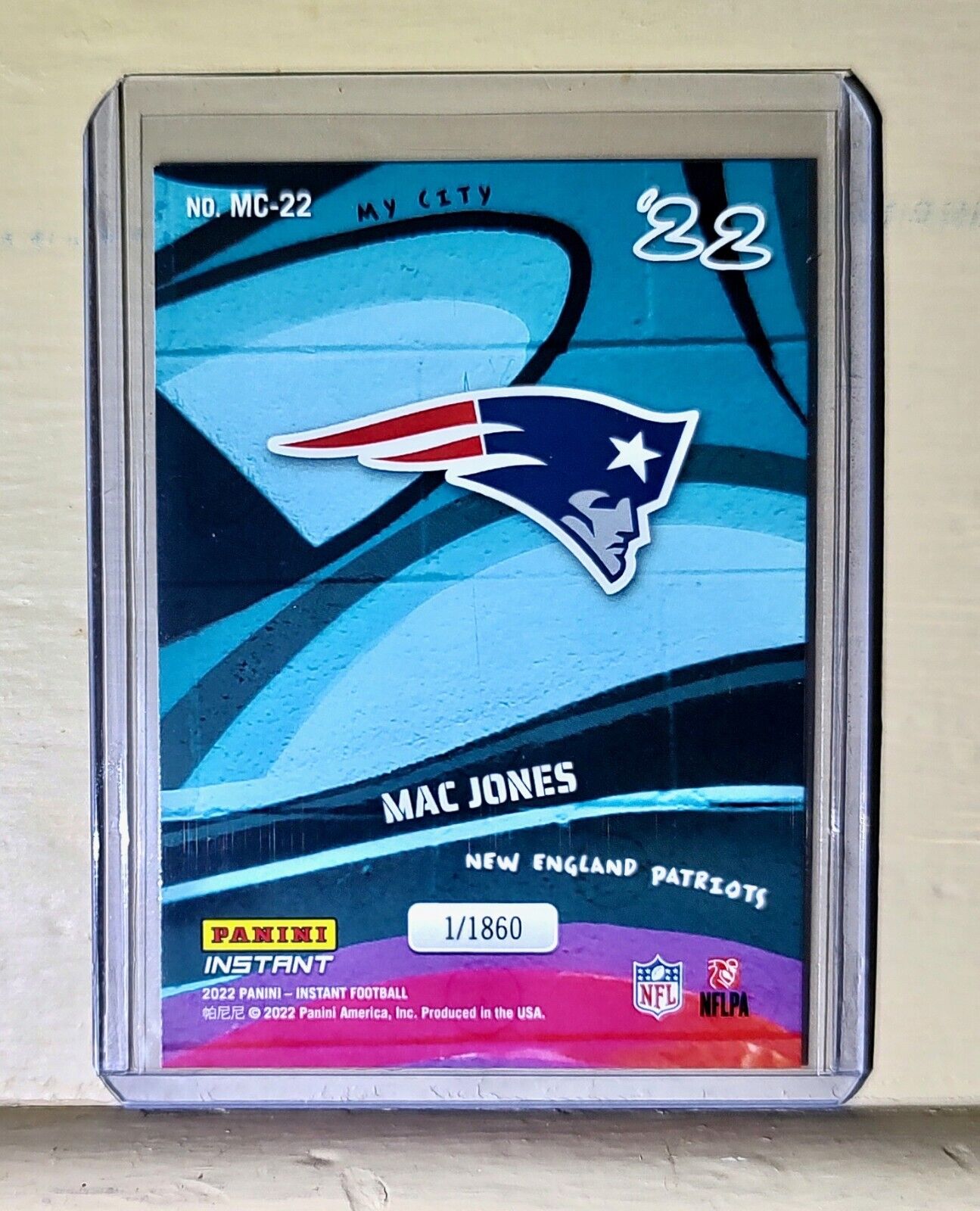 Mac Jones 2022 Panini NFL MyCity #22 Football Card 1/1860