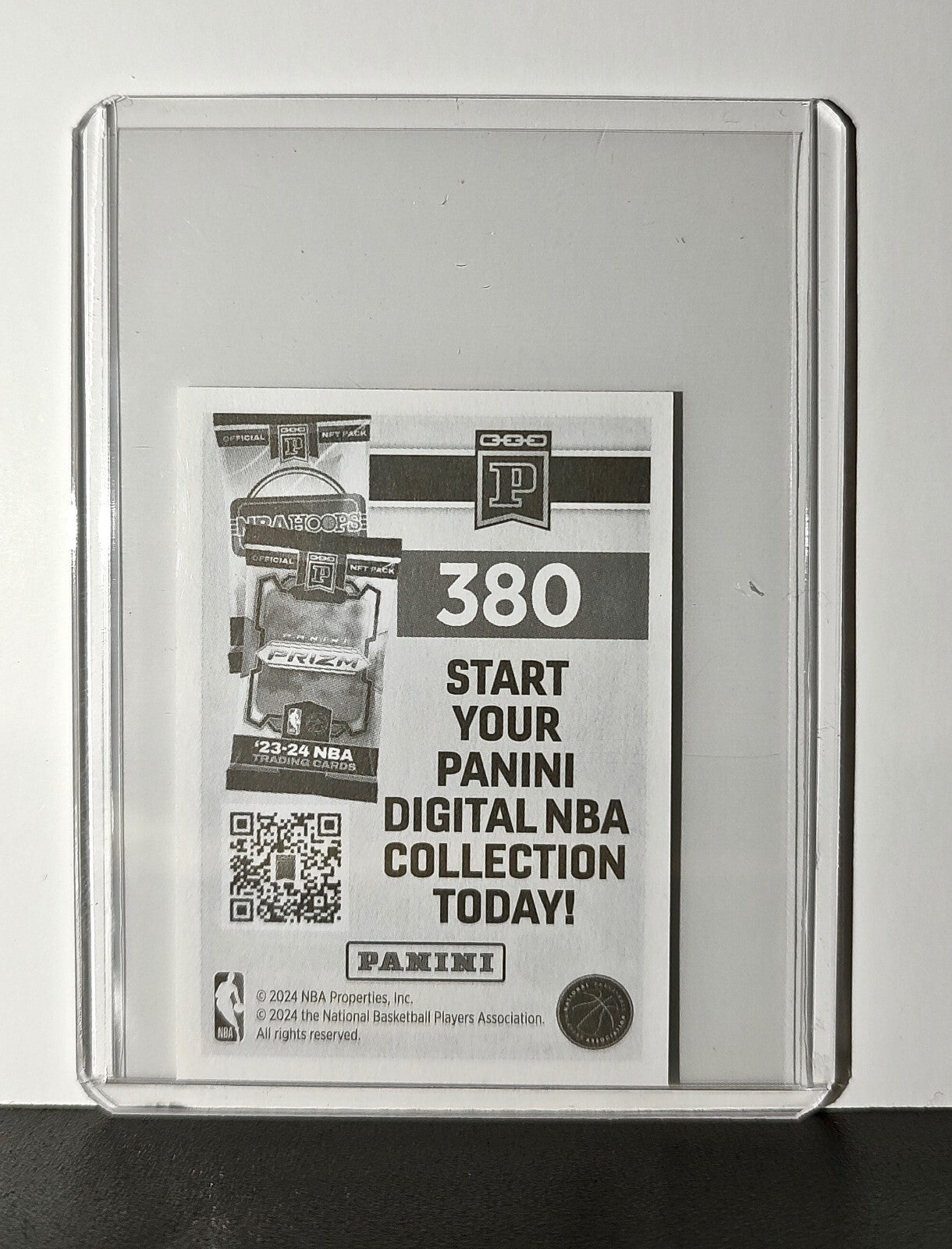 Zach Edey Rookie 2024-25 Panini NBA #380 Sticker Card Memphis Grizzlies