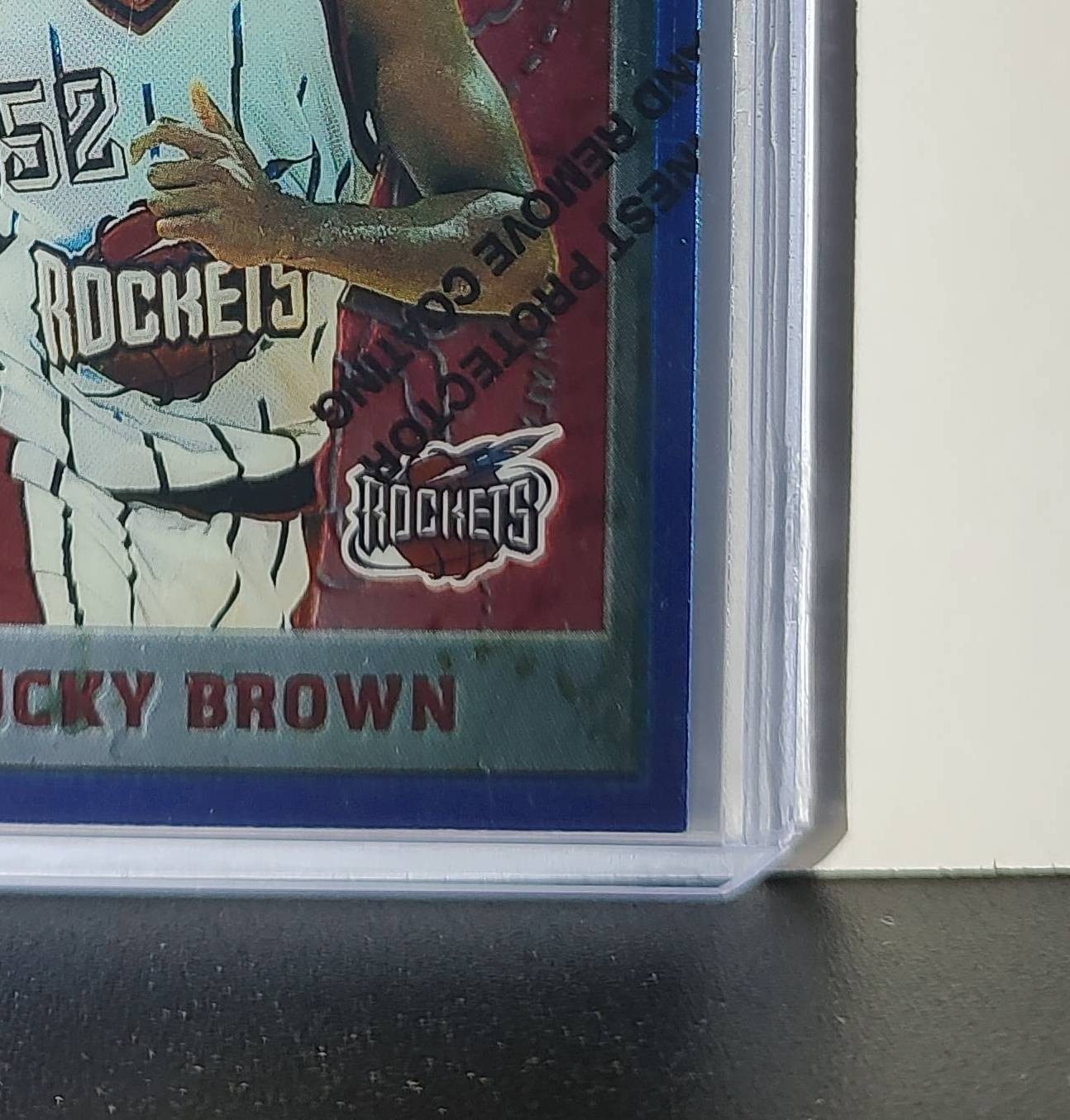 Chucky Brown 1995-96 Topps Finest NBA #141 Card Houston Rockets