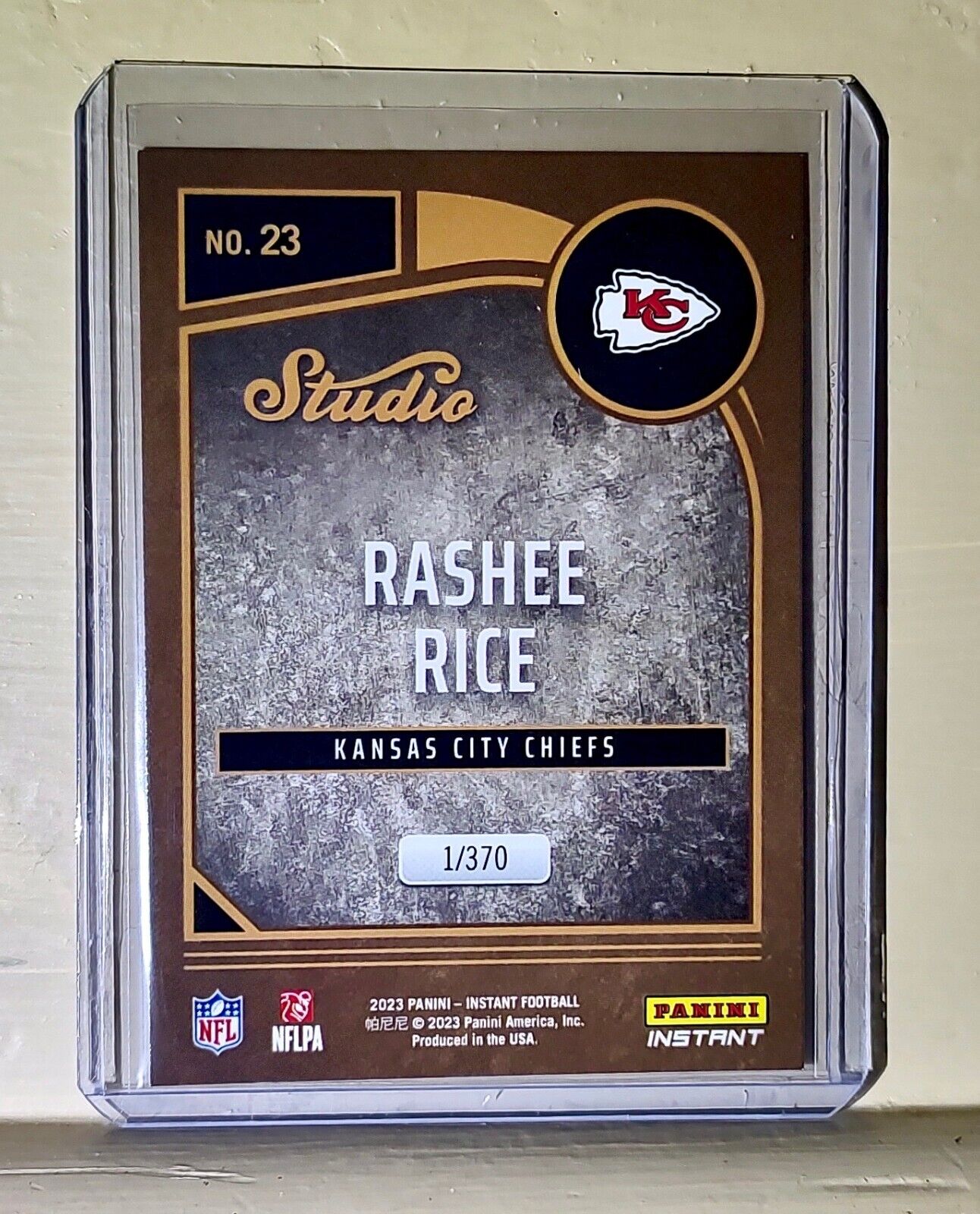 Rashee Rice 2023 Panini NFL Studio Rookies #23 Rookie Card 1/370