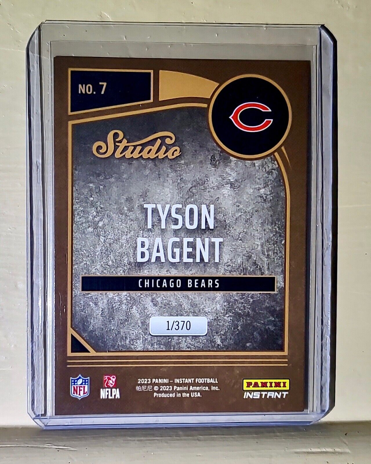 Tyson Bagent 2023 Panini NFL Studio Rookies #7 Rookie Card 1/370