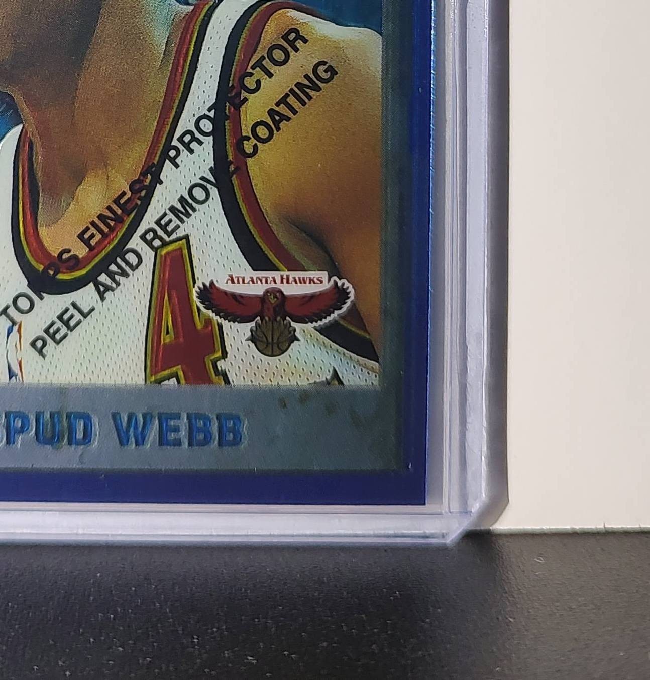 Spud Webb 1995-96 Topps Finest NBA #195 Card Atlanta Hawks