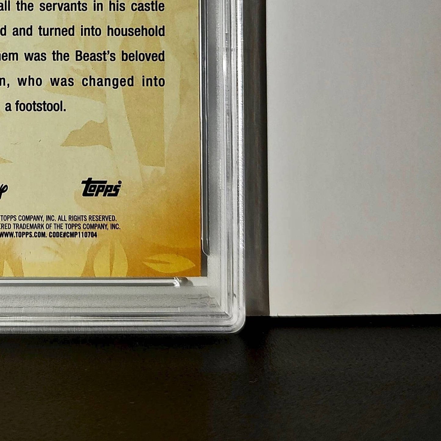 Sultan 2025 Topps Disney #FF-11 Furry Friends Card Beauty and the Beast PSA 10