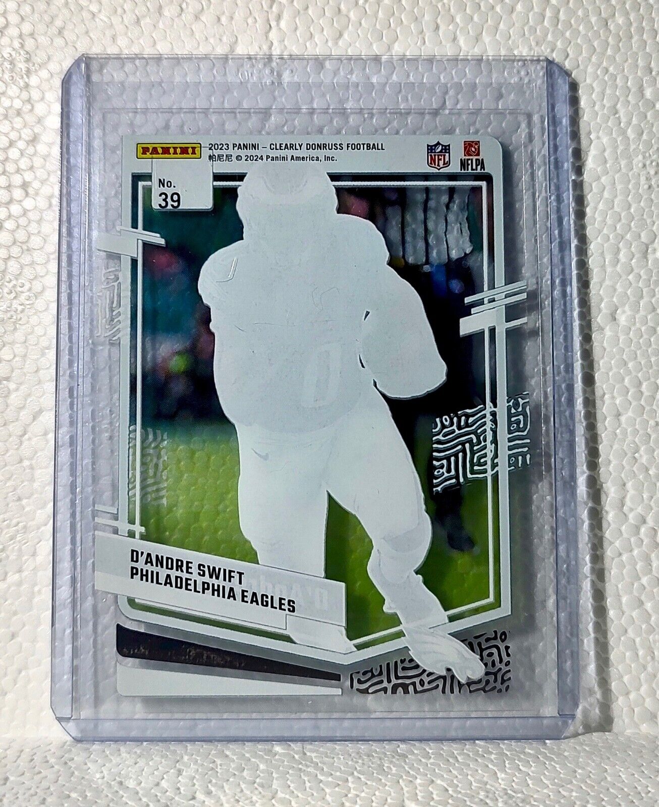 D’Andre Swift 2023 Panini Clearly Donruss NFL #39 Card Eagles